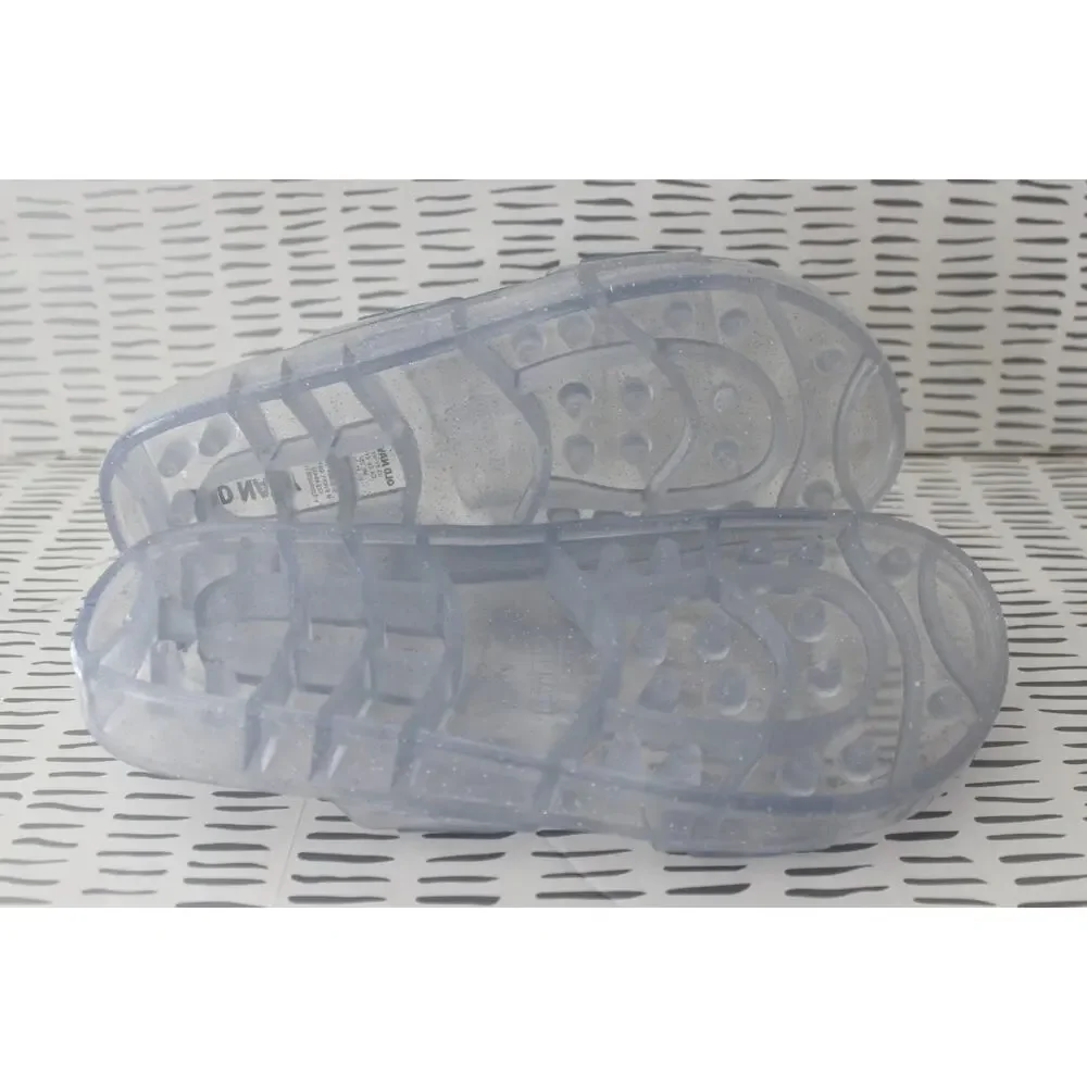 Old Navy Girls Jelly Buckled Slide Sandals Clear Size 5Y-6Y NWT